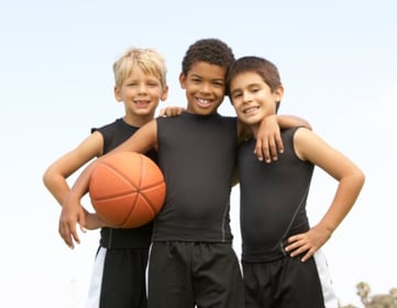 boys on basketball team