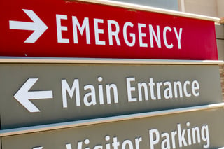 emergency room sign