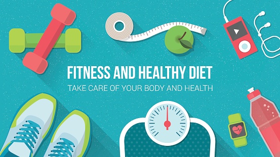fitness and healthy diet